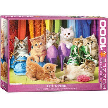 Eurographics Puzzle mit 1000 Teilen Kitten Pride Katzenkinder