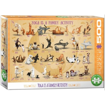 Eurographics Puzzle mit 500 Teilen Yoga is a Family Activity