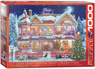 Eurographics Puzzle mit 1000 Teilen Getting Ready Christmas