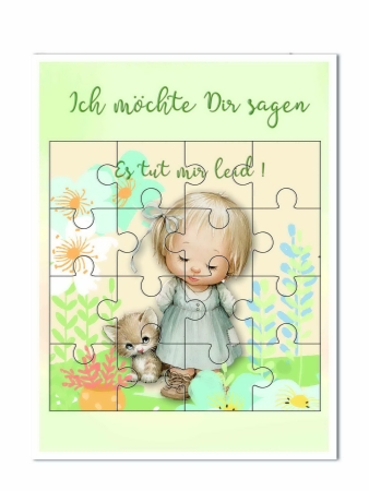 Preview: Reddy Cards Puzzlekarten Set ganzjährig