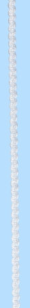 Borte ca. 3 - 4 mm pro Meter weiss