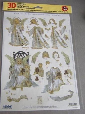 3D Stanzbogen Rauschgoldengel 11