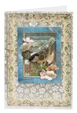 Preview: Dufex Stanzbogen Gallery, Spatz und Kohlmeise