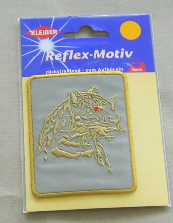 Kleiber Reflexmotiv Gepard 8,5 x 6,5 cm