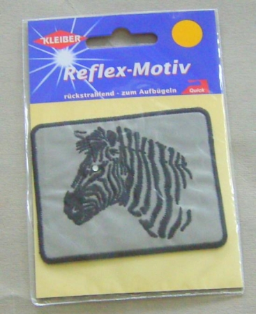 Kleiber Reflexmotiv Zebra 8,5 x 6,5 cm