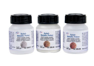 Relief-Metallicpulver 100 Gramm silber
