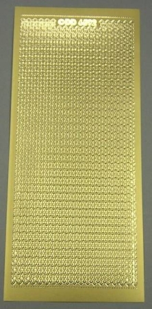 Stickerbogen 10 x 23 cm Rahmen dekorativ 2 gold