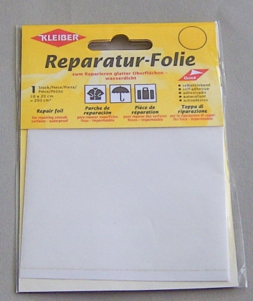Kleiber Reparaturfolie 10 x 20 cm transparent