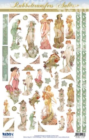 Reddy Cards Rubbelbilder Jugendstil / Art Deco