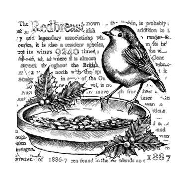 Crafty Individuals Unmounted Rubber Stamps The Redbreast