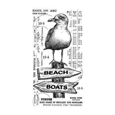 Crafty Individuals Unmounted Rubber Stamps Counting Seagulls