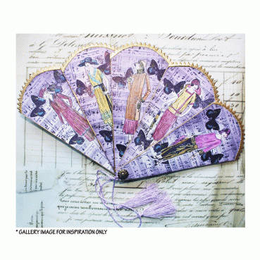 Preview: Crafty Individuals Springtime Music Background Unmounted Rubber Stamps