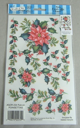 RUBBELBILDER Poinsettas