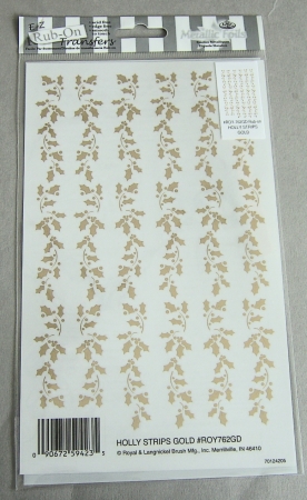 RUBBELBILDER Holly Strips Gold