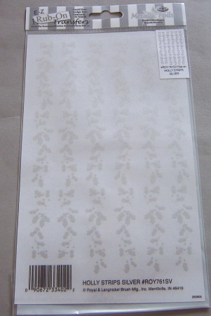 RUBBELBILDER Holly Strips silver