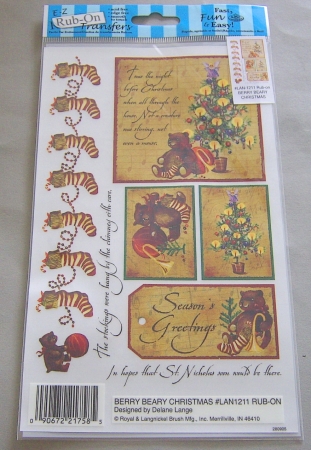 RUBBELBILDER Berry Beary Christmas