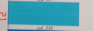 Schrägband 60/30 je m türkis