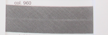 Schrägband 60/30 je m dunkelgrau