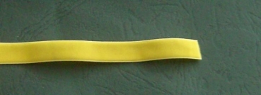 Samtband 16 mm breit pro Meter gelb