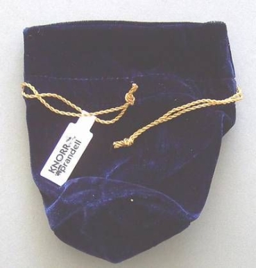 Knorr-Prandell Samtsäckchen 14 x 18 cm blau