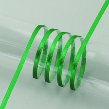 Satinband 3 mm breit pro Meter grün