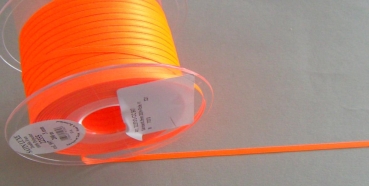 Satinband 3 mm breit pro Meter neonorange