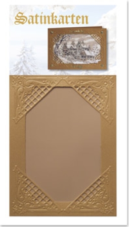 Reddy Cards Winterliche Satinkarten gold
