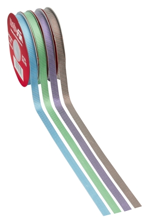 Band Streifen-Satin 9 mm pro Meter türkis