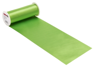 Creapop Satin-Tischband 20 cm breit pro Meter apfelgrün