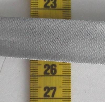 SCHRÄGBAND 40 / 20 je Meter hellgrau