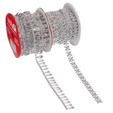 Creapop Schmuckborte Design pro Meter Drops silber