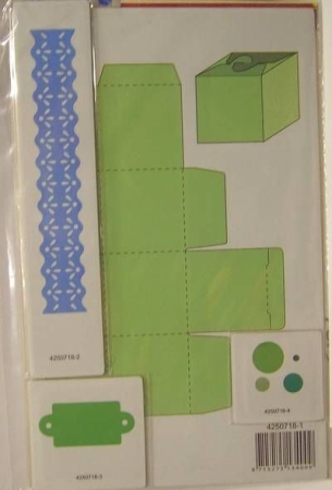 Schneideschablone Würfel mit Punkten SET 13 x 21 cm