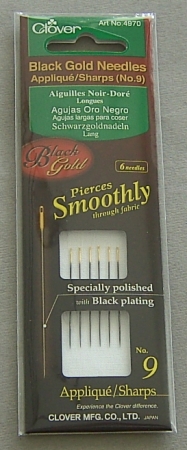 CLOVER Schwarzgoldnadeln lang Nr. 9