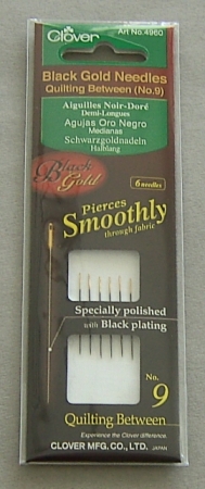 CLOVER Schwarzgoldnadeln halblang Nr. 9