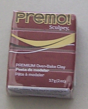 Modelliermasse PREMO Sculpey 57 Gramm karmin