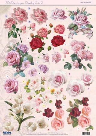 Reddy Cards Stanzbogen Shabby Chic 2