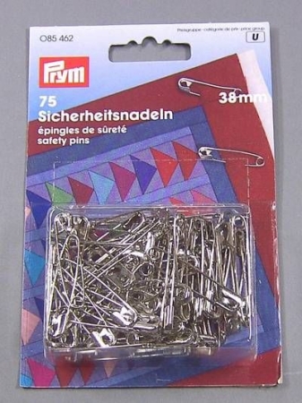PRYM Sicherheitsnadeln 38 mm silber 75 Stück