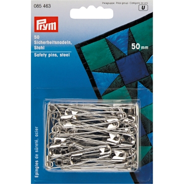 PRYM Sicherheitsnadeln 50 mm silber 50 Stück