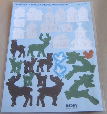 Reddy Cards Stanzbogen Silhouetten 3