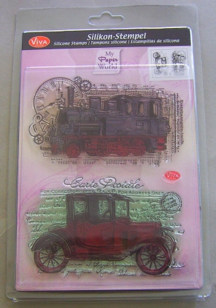 VIVA Decor Transparente Silikon-Stempel Oldtimer