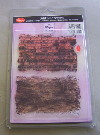 VIVA Decor Transparente Silikon-Stempel Ziegel & Holz
