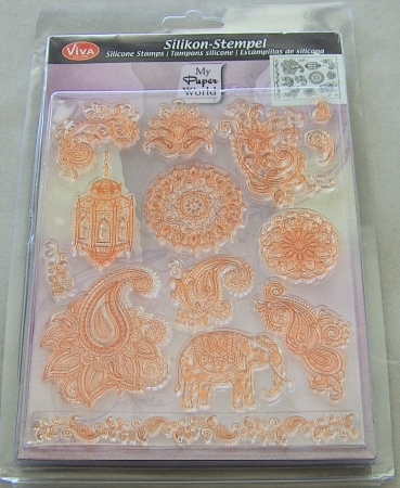 VIVA Decor Transparente Silikon-Stempel "Indien"