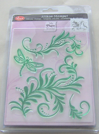VIVA Decor Transparente Silikon-Stempel "Blumenranke"