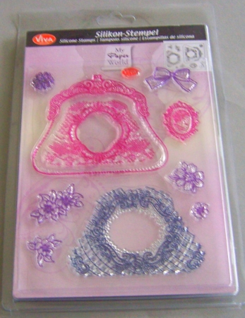 VIVA Decor Transparente Silikon-Stempel "Kombistempel Portemonnaie"