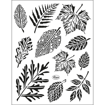 VIVA Decor Transparente Silikon-Stempel Blätter