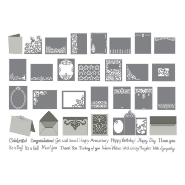 Preview: Sizzix Eclips Cartridge Cards Fronts