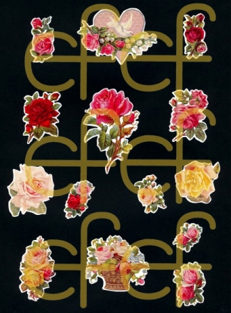 Selbstklebende Glanzbilder Rosen