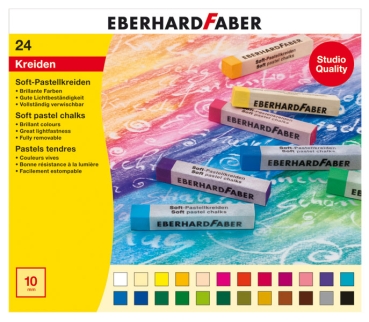 Softpastellkreiden 24er Kartonetui