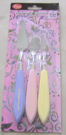 VIVA Decor Schablonier-Spachtel 3er Set