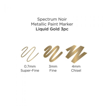 Preview: Spectrum Noir Metallic Paint Markers Liquid Gold